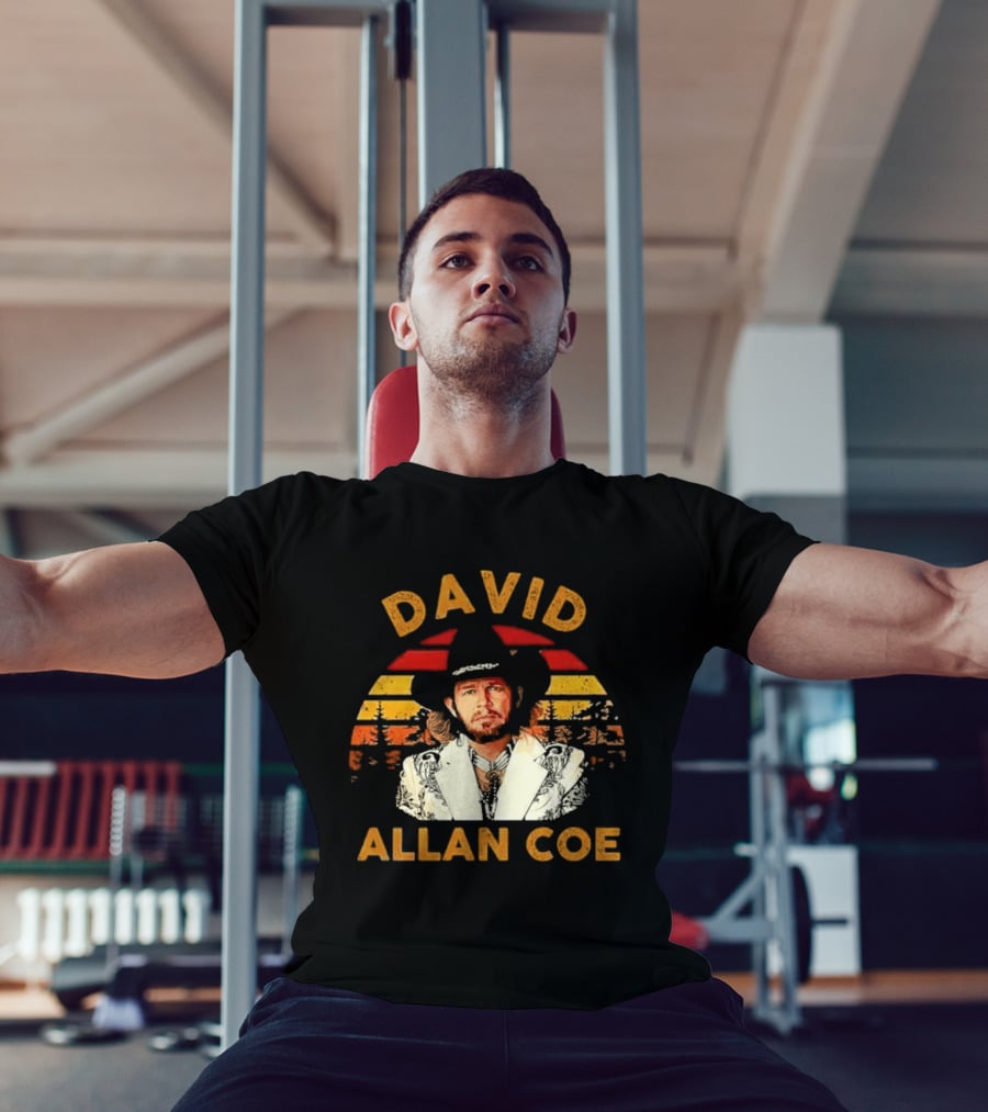 David Allan Coe Sunset Country Music T-Shirt