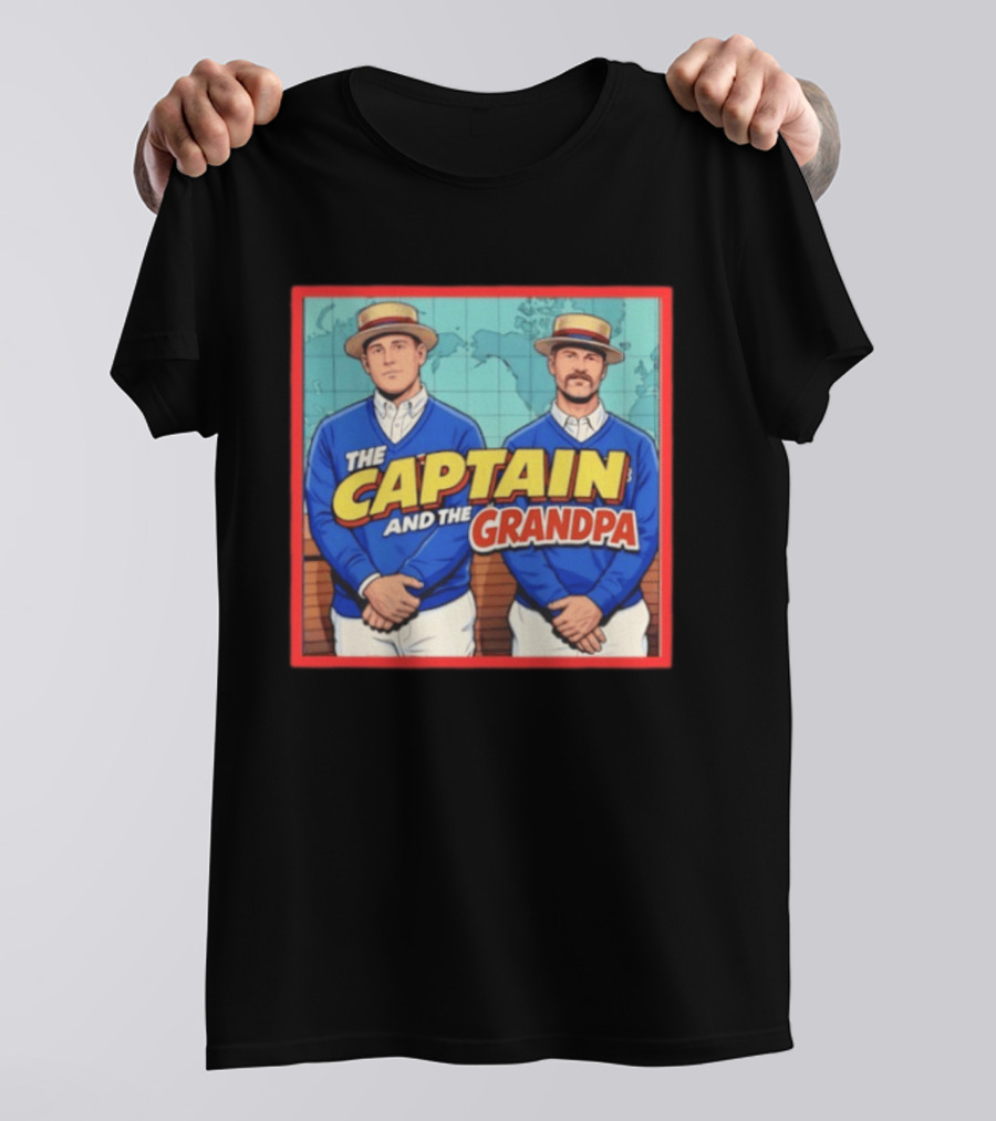 David Ross Anthony Rizzo The Captain And The Grandpa Chicago Cubs T-Shirt
