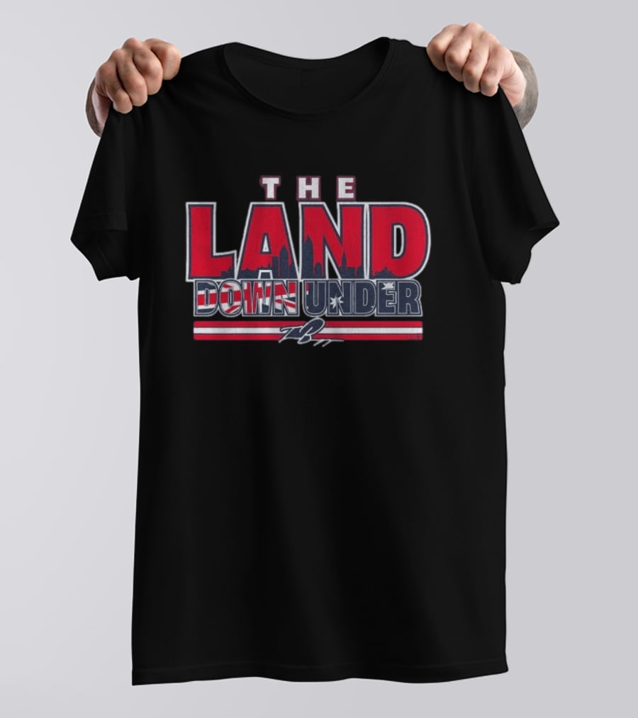 The Land Down Under Travis Bazzana Skyline Stars And Stripes T-Shirt
