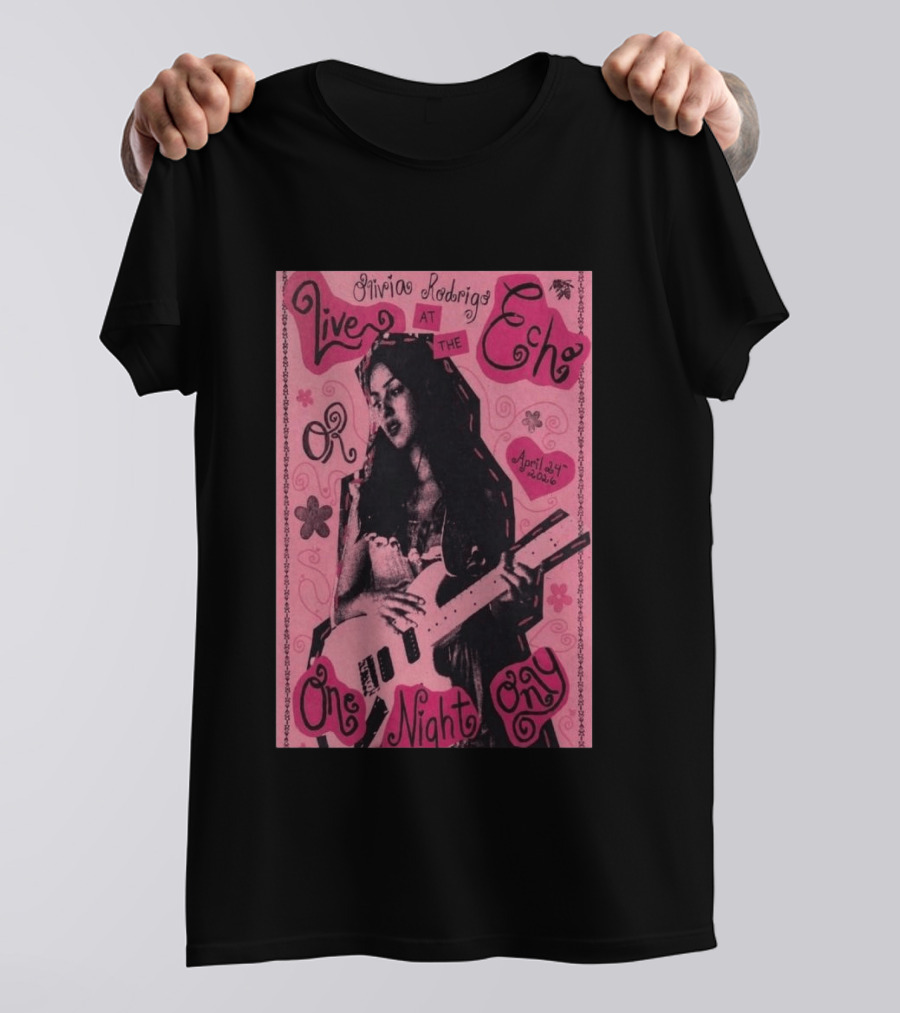 Olivia Rodrigo Live At The Echo April 24 2026 One Night Only T-Shirt