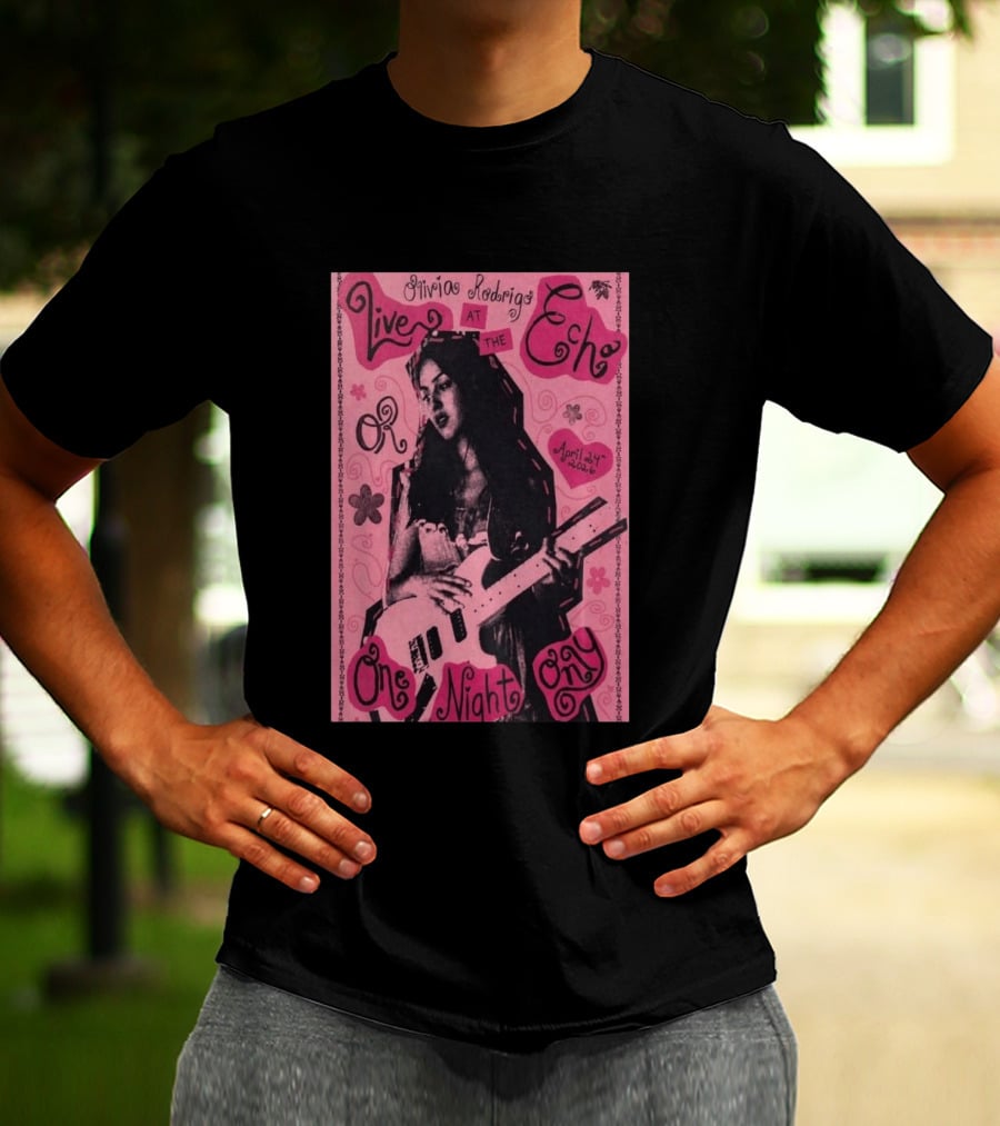 Olivia Rodrigo Live At The Echo April 24 2026 One Night Only T-Shirt