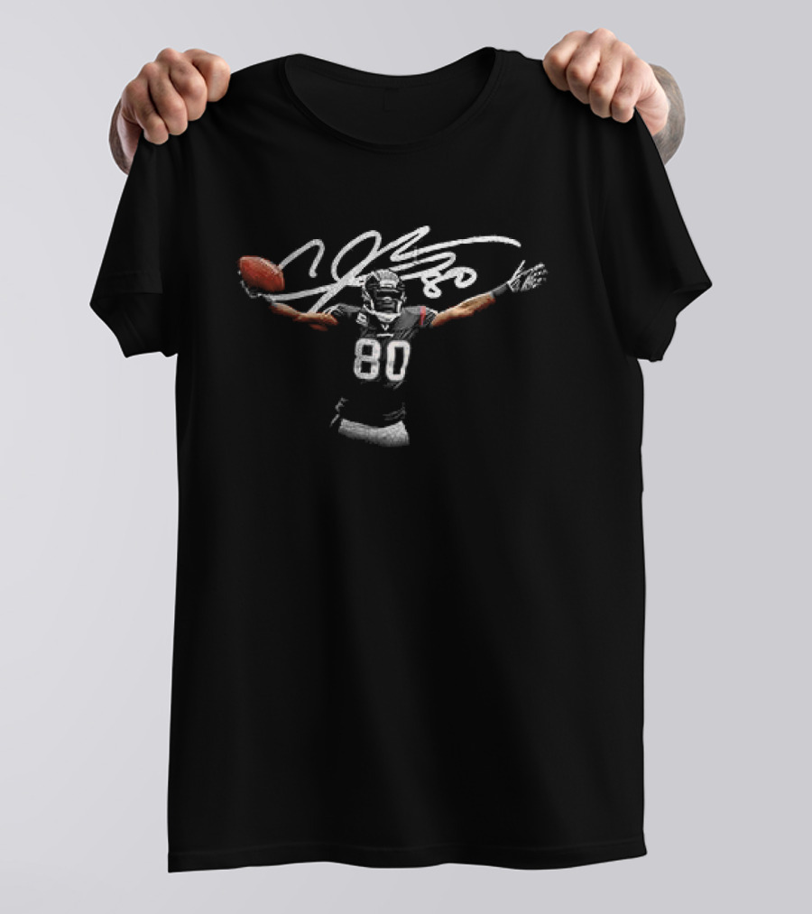 Houston Texans Andre Johnson AJ80 Football Celebration T-Shirt