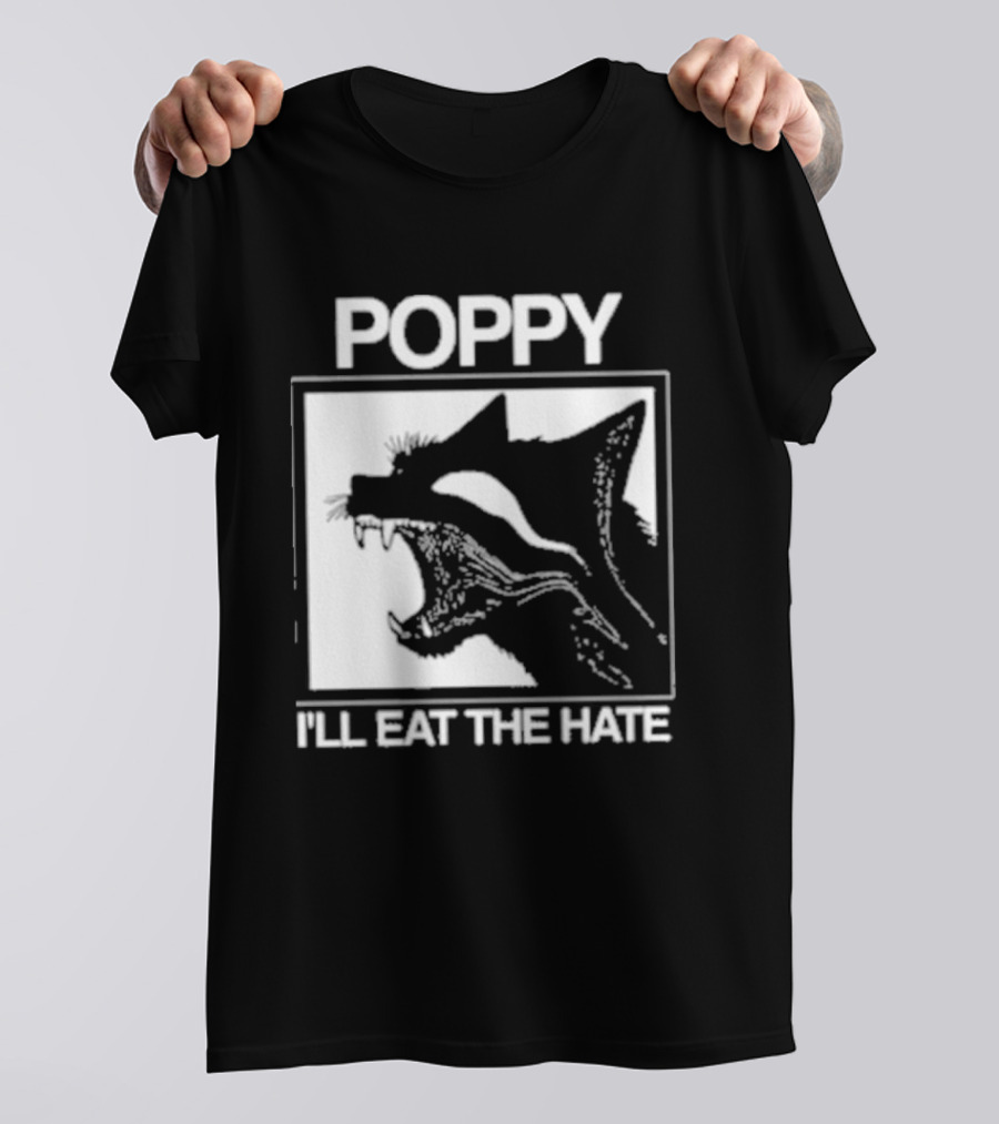 Poppy Feral I'll Eat The Hate Wolf T-Shirt