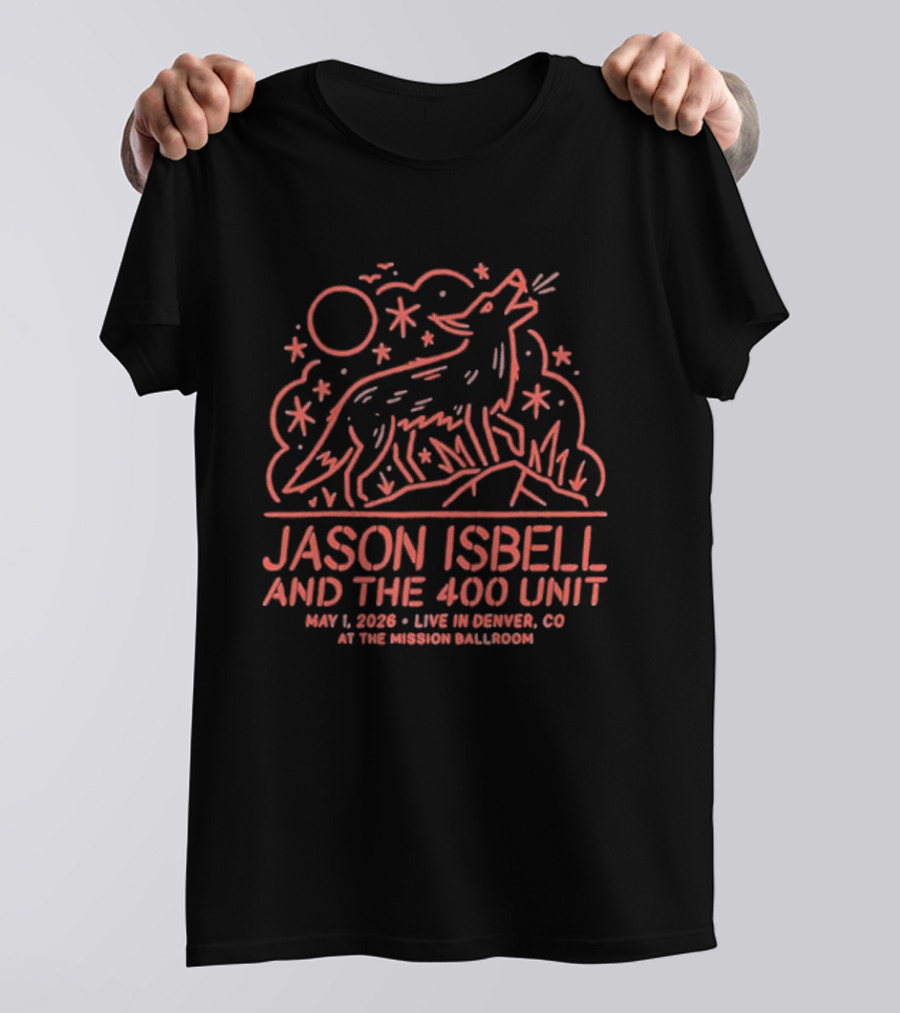 Jason Isbell And The 400 Unit May 1 2026 Live Bluebird Theater Denver CO T-Shirt