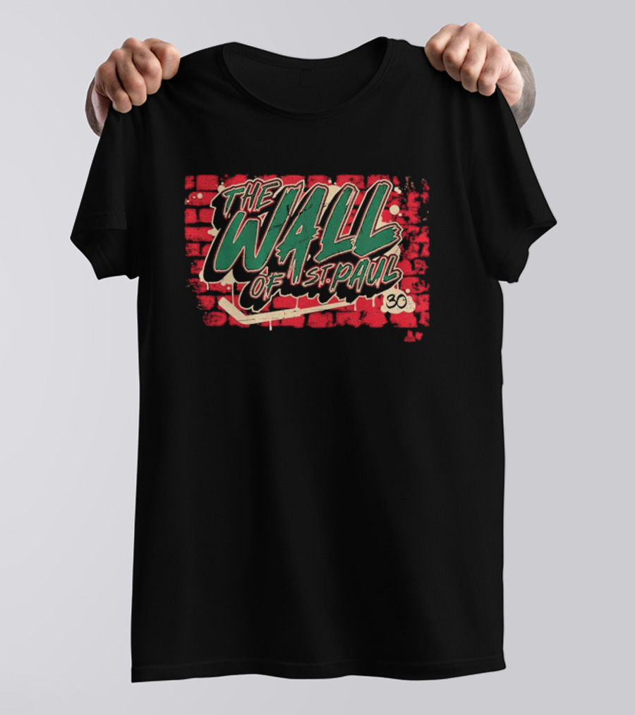 Jesper Wallstedt The Wall Of St. Paul Brick Background 30 T-Shirt