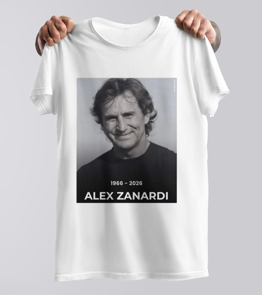 1966 2026 Alex Zanardi Con Profondo Dolore La Famiglia Comunica La Scomparsa Di Alessandro Zanardi T-Shirt