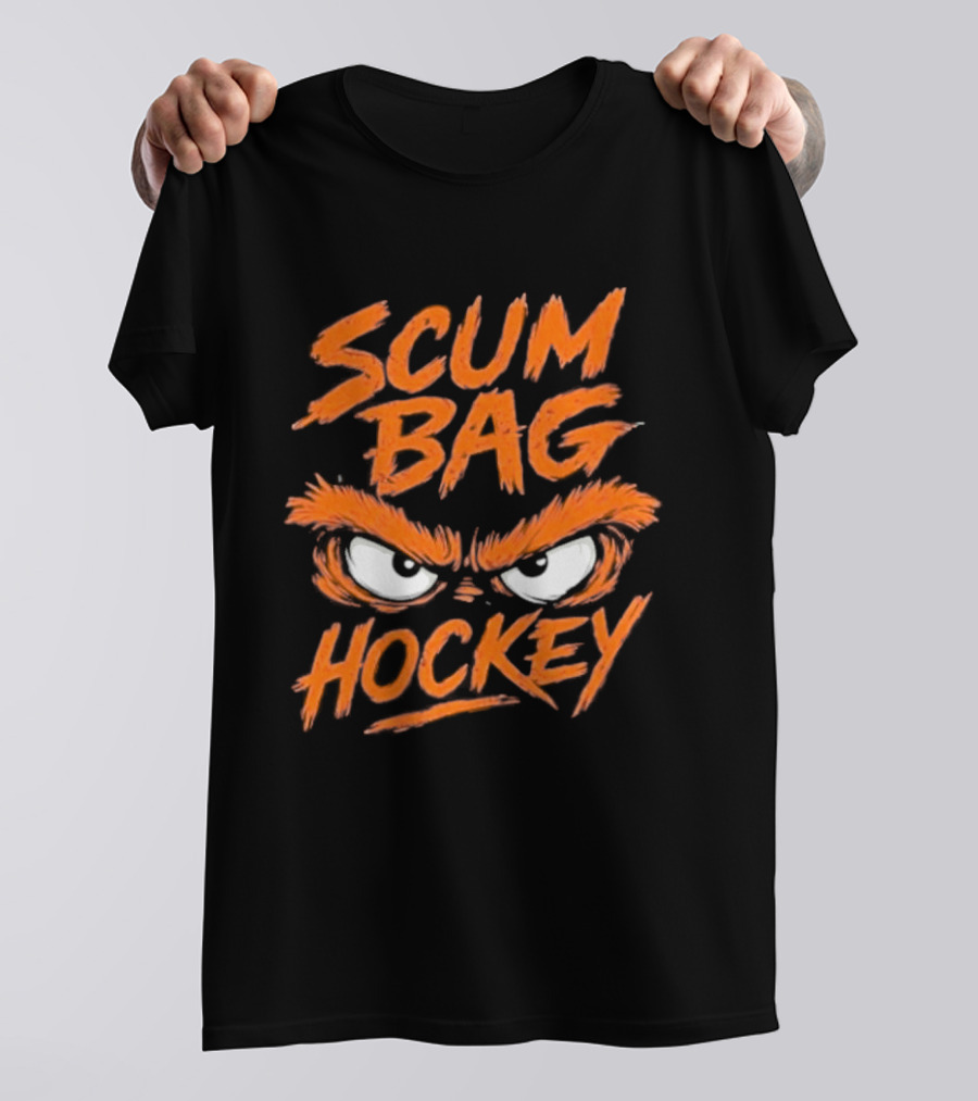 Scumbag Hockey Flyer Angry Eyes T-Shirt