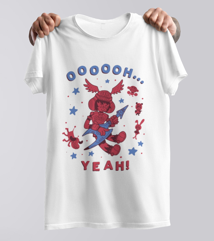 Oooooh Yeah Gitaroo Man You Won Wings Guitar Stars T-Shirt
