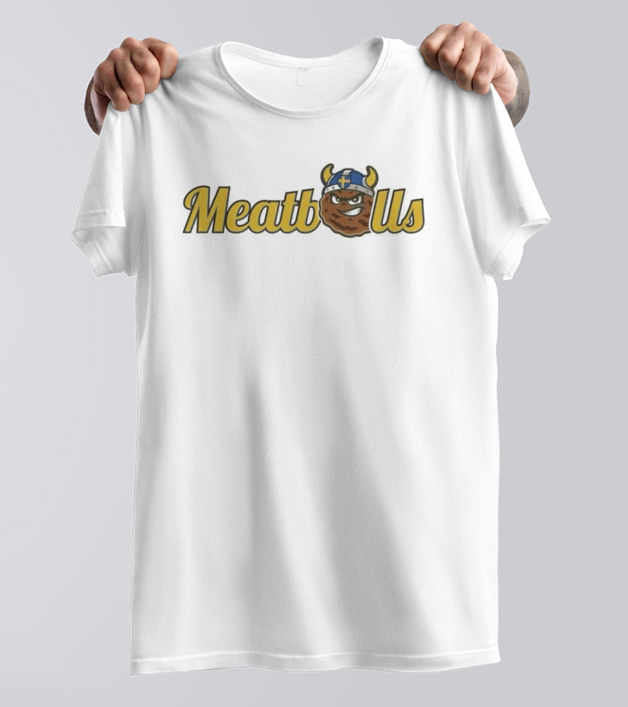 KC Cougars Swedish Meatballs Viking Helmet T-Shirt