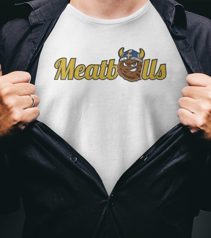 KC Cougars Swedish Meatballs Viking Helmet T-Shirt