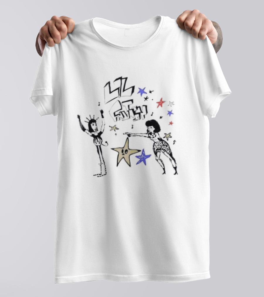 Lil Fantasy Son Chaeyoung Starry Characters And Blue Red Stars T-Shirt