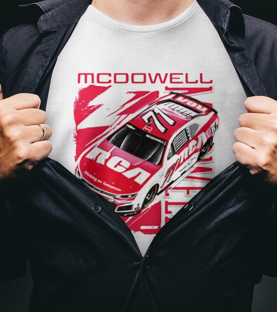 McDowell RCA 2026 Racing Car Number 34 Spire Motorsports T-Shirt