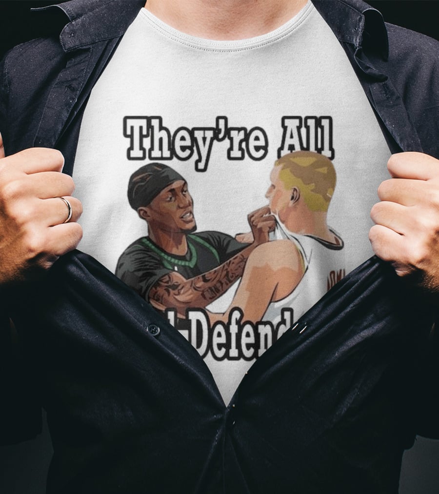 They're All Bad Defenders Minnesota Basketball Player Confrontation T-Shirt