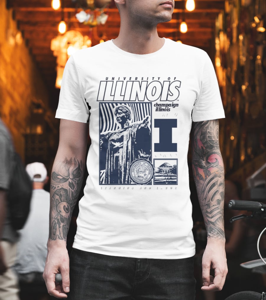 University Of Illinois Champaign Urbana Illinois Learning And Labor T-Shirt
