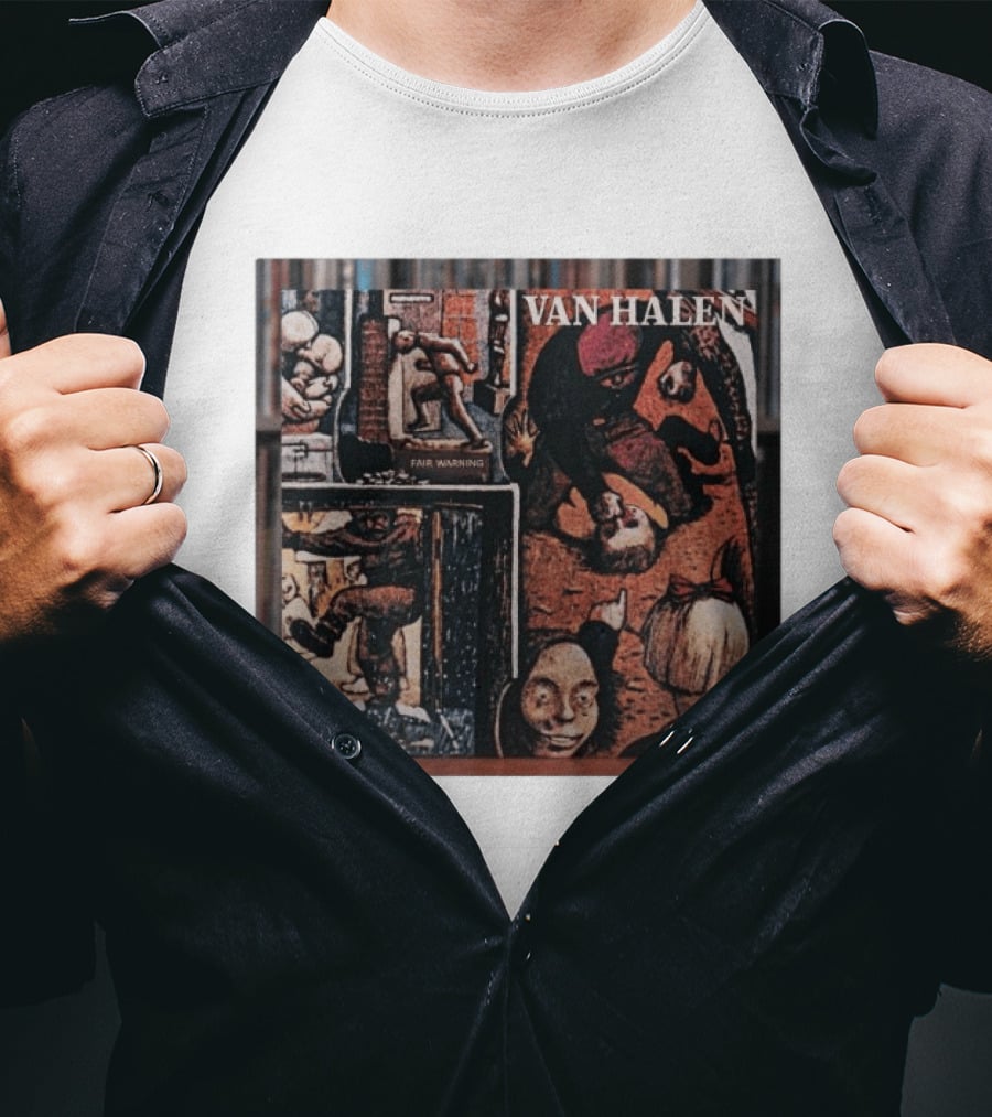 Van Halen Fair Warning Album Cover Art Released 1981 T-Shirt