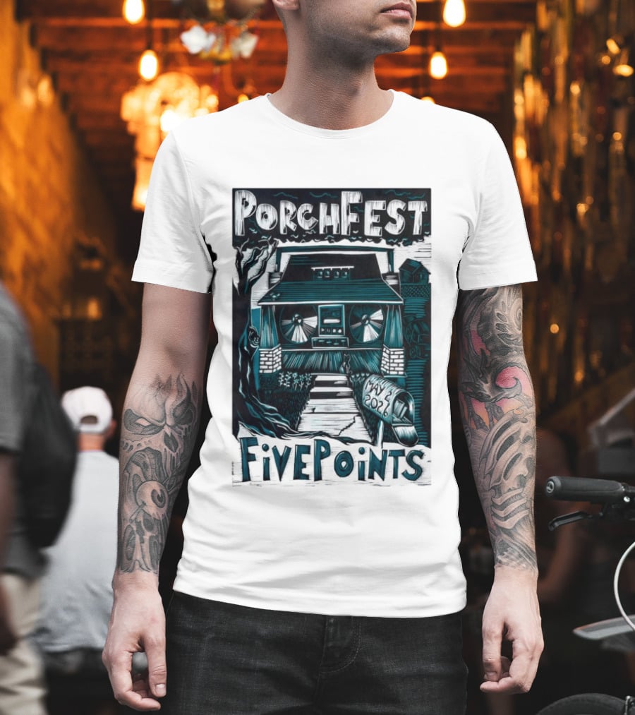 PorchFest FivePoints May 2026 Huntsville AL Music Event T-Shirt
