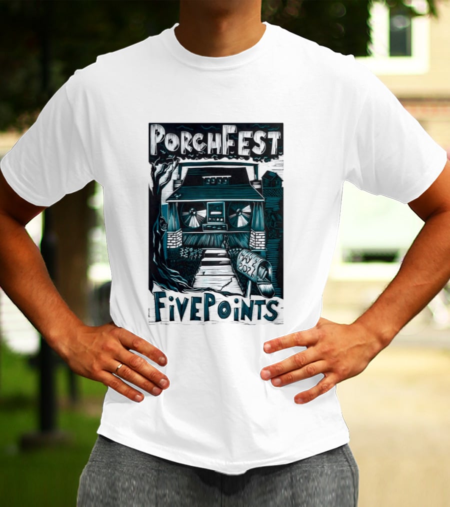 PorchFest FivePoints May 2026 Huntsville AL Music Event T-Shirt