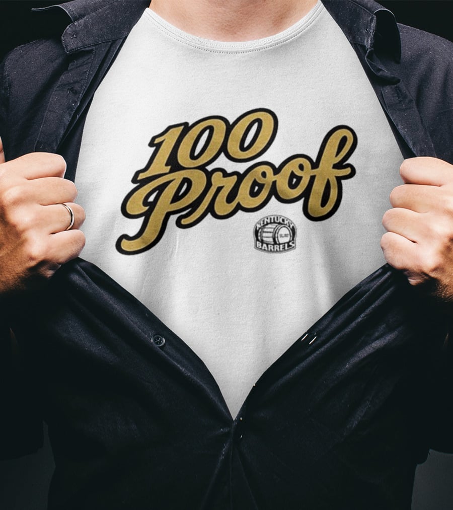 100 Proof Kentucky Barrels Football T-Shirt