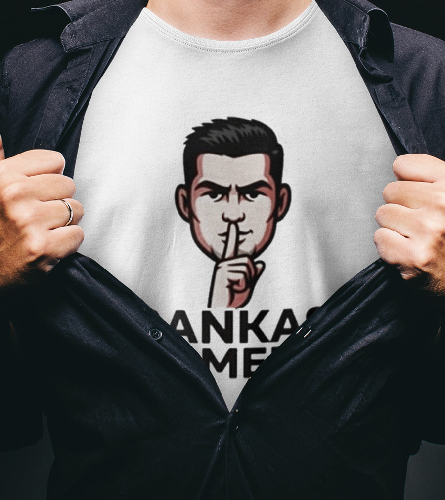 Bankas Comedy Silenced Finger Gesture T-Shirt