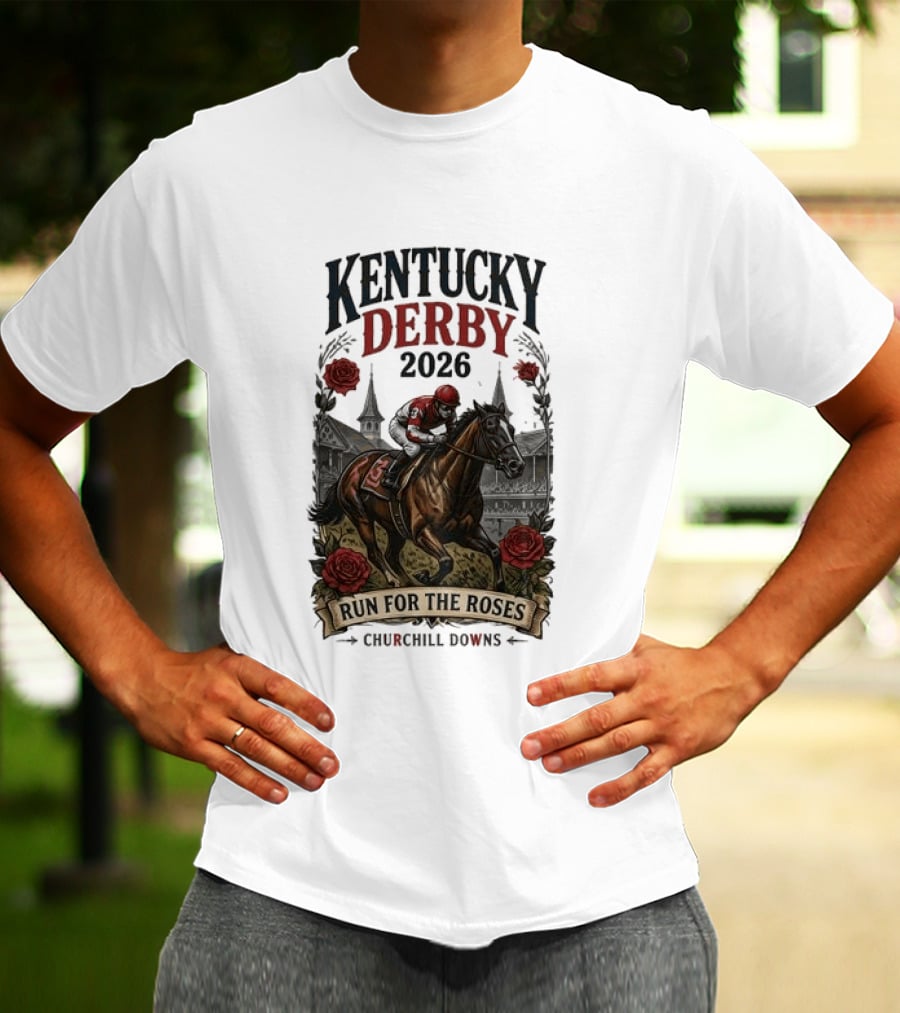 Kentucky Derby 2026 Run For The Roses Churchill Downs T-Shirt