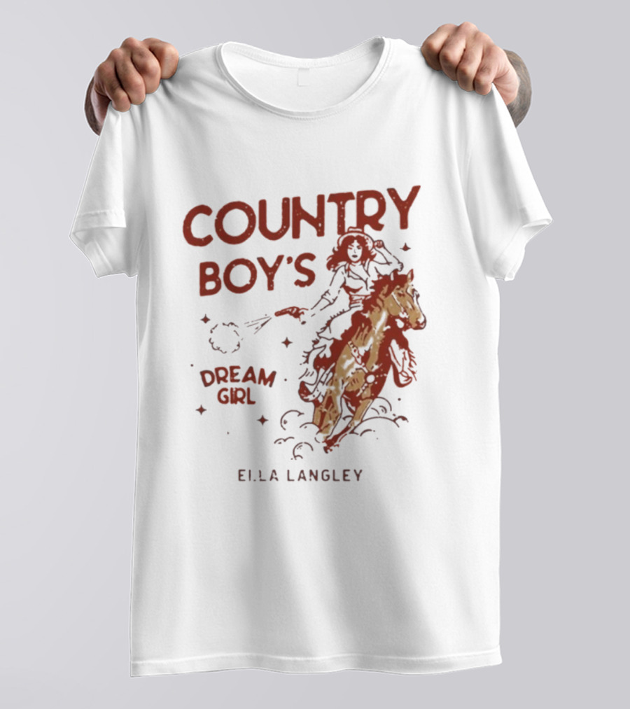 Ella Langley Country Boy's Dream Girl 2026 Riding Horseback Adventure T-Shirt