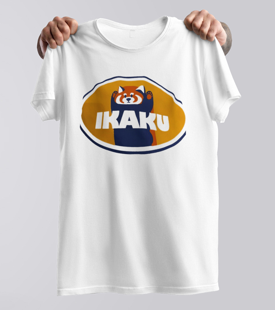 Graniph Ikaku Cartoon Red Panda T-Shirt
