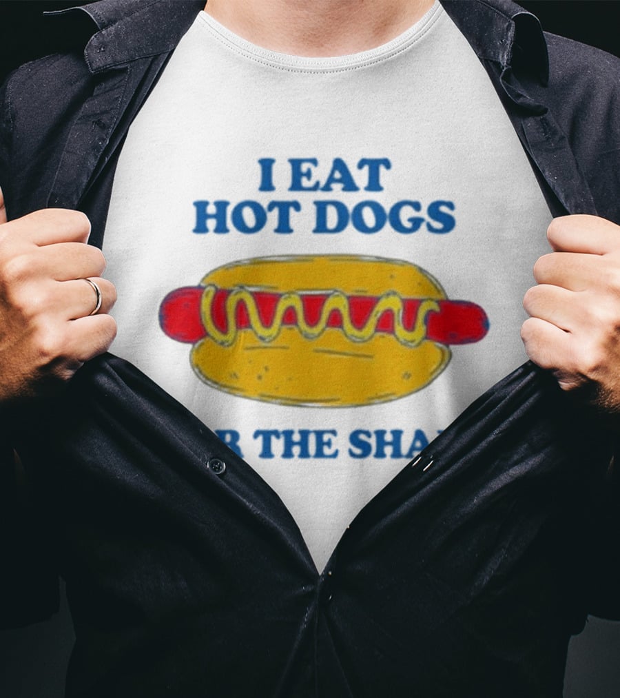 I Eat Hot Dogs For The Shape Yellow And Red Hot Dog T-Shirt