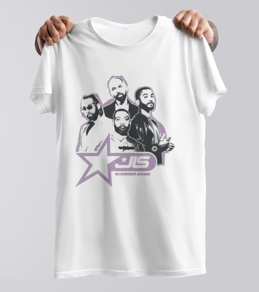 JLS Star Summer 2026 Reunion Tour Group T-Shirt