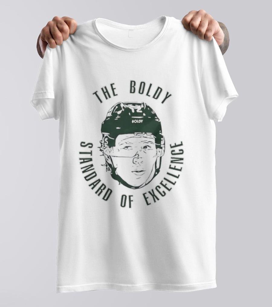 Matt Boldy The Boldy Standard Of Excellence Ice Hockey T-Shirt