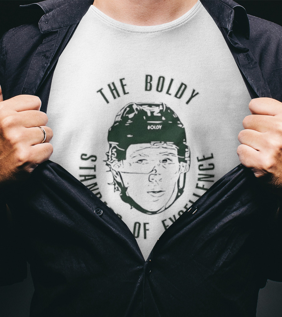Matt Boldy The Boldy Standard Of Excellence Ice Hockey T-Shirt