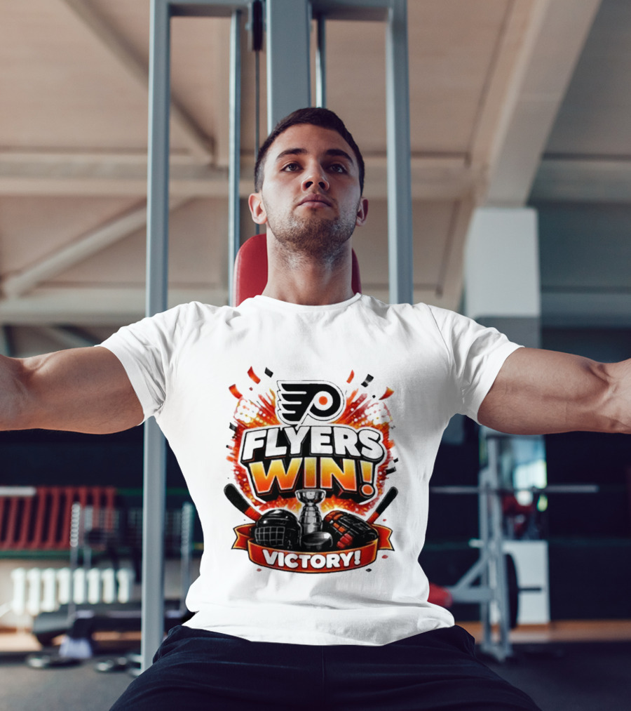 Philadelphia Flyers Win Victory Ice Hockey Celebration T-Shirt