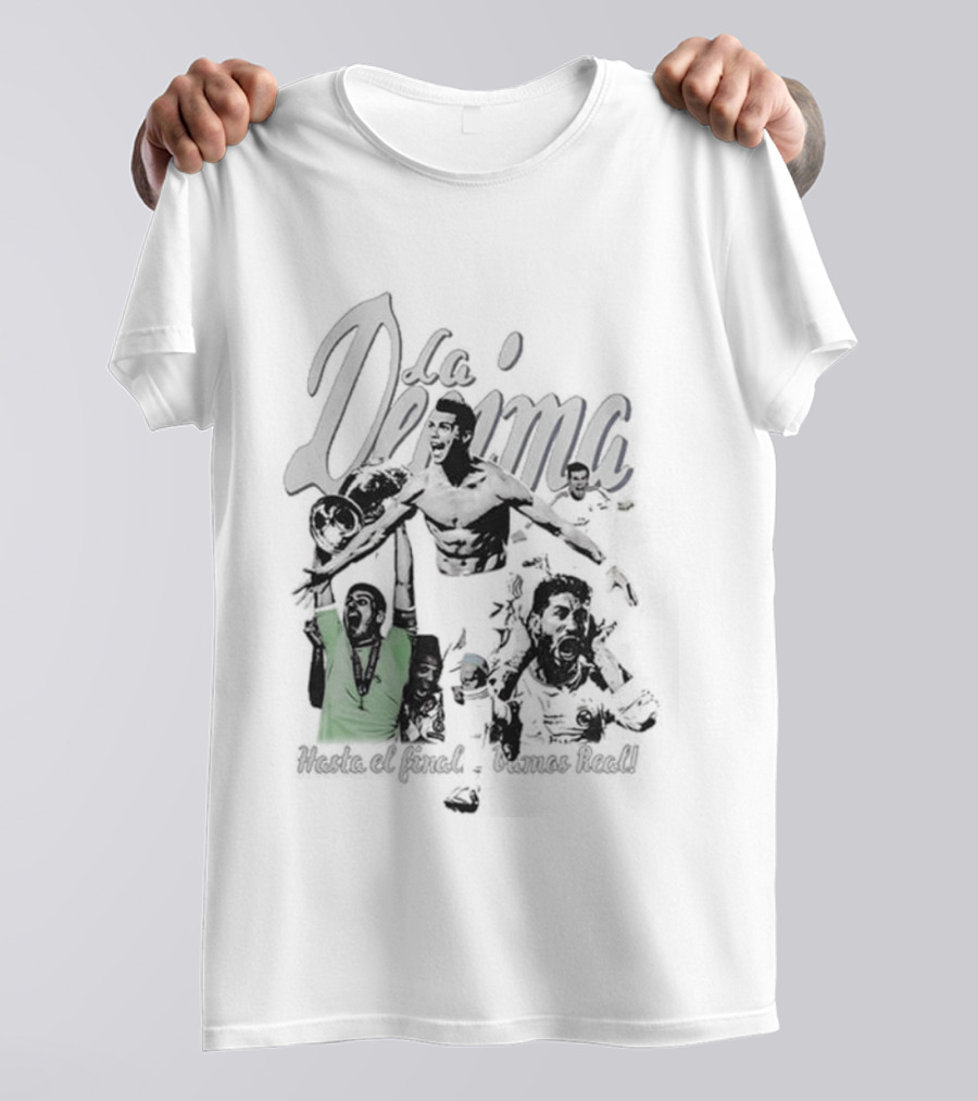 Vynacy Real Madrid La Decima Campeones De Europa Celebration Trophy Victory T-Shirt