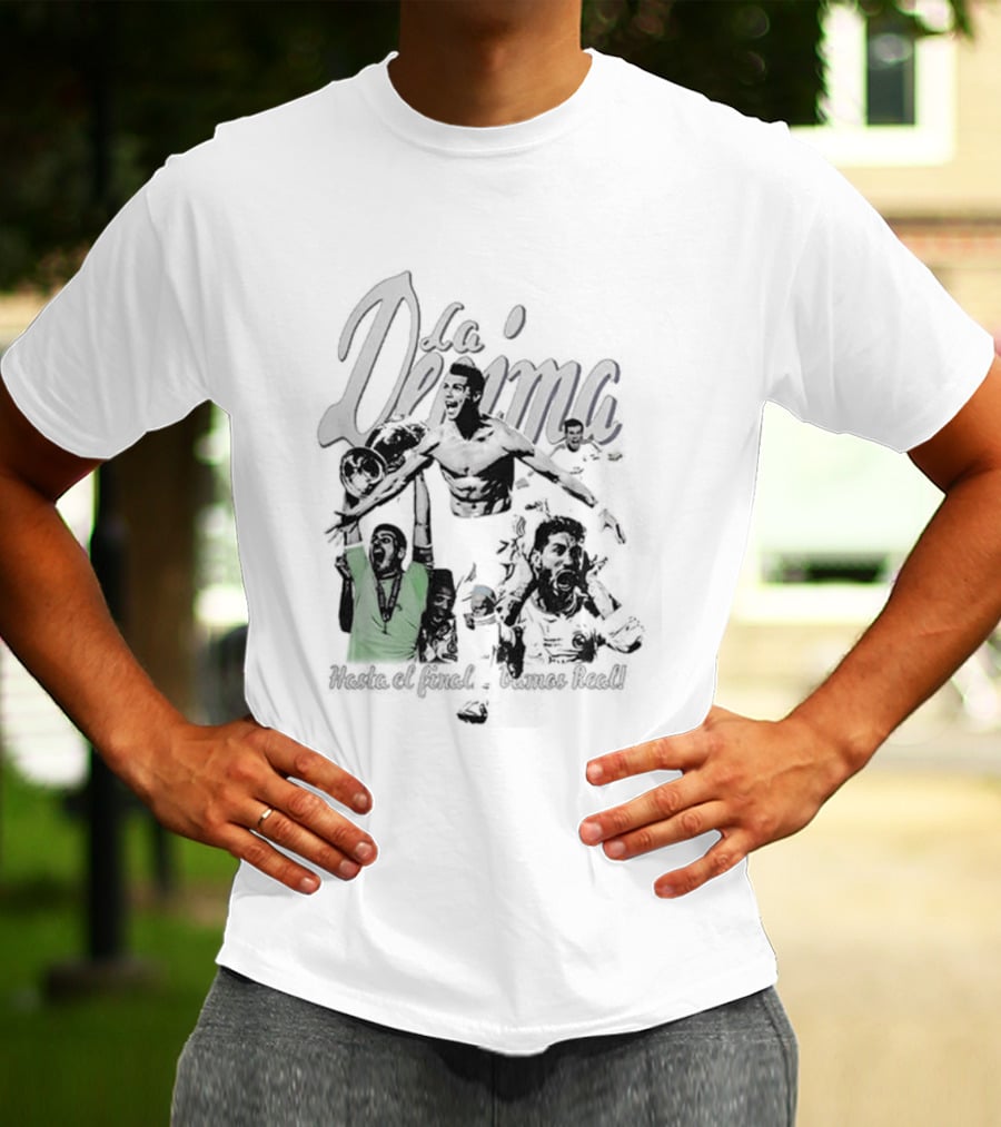 Vynacy Real Madrid La Decima Campeones De Europa Celebration Trophy Victory T-Shirt