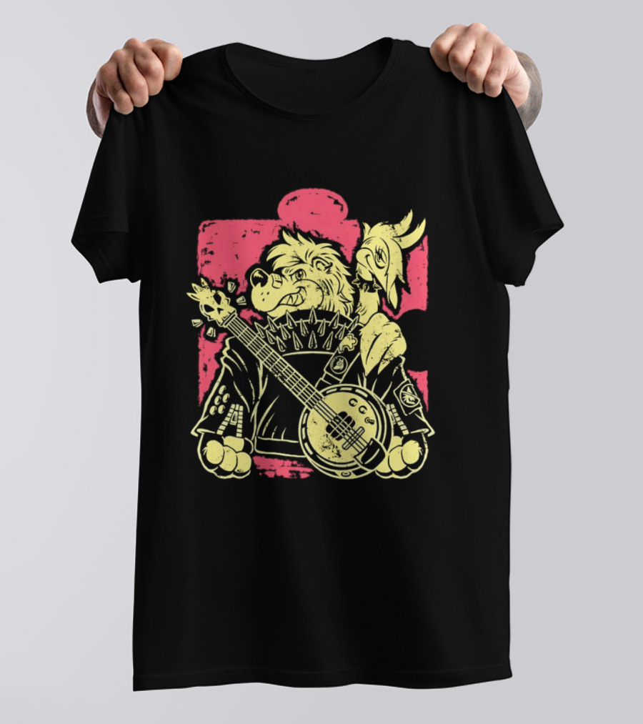Banjo Kazooie Bluegrass Punk Energy Banjo Bear And Bird T-Shirt