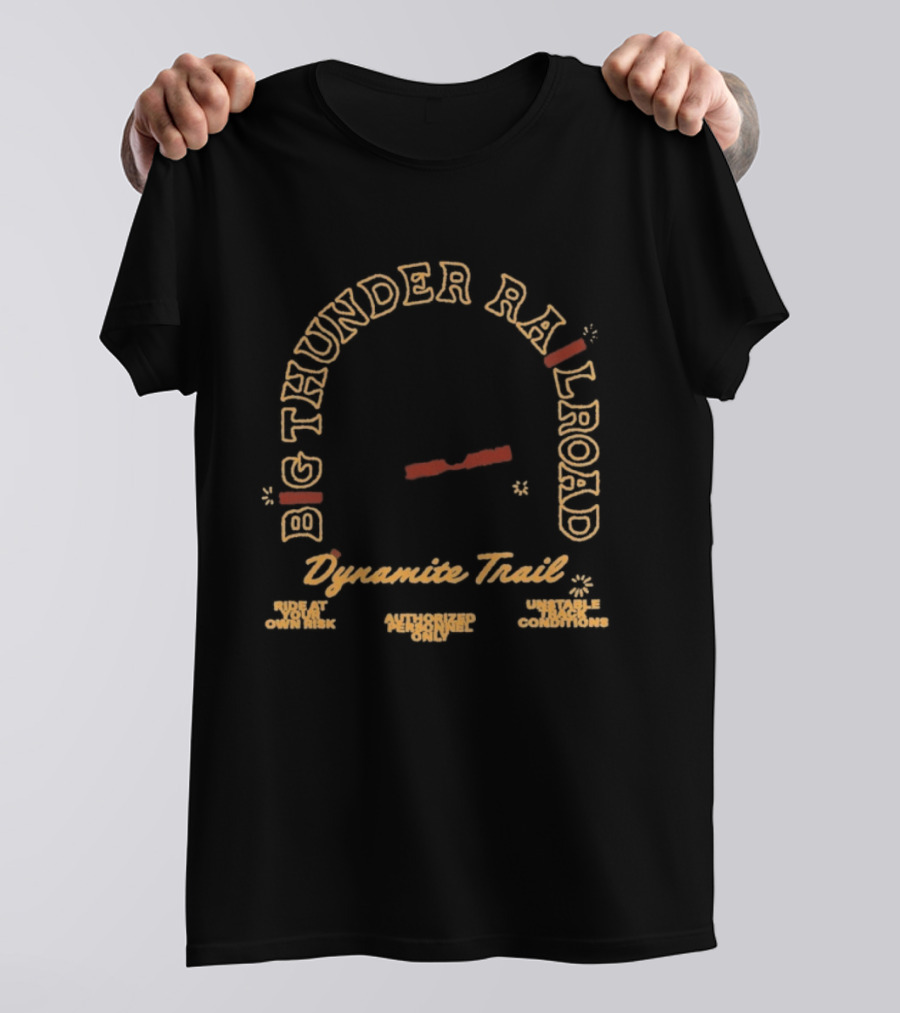 Big Thunder Mountain Railroad Dynamite Trail Frontier Mining Adventure T-Shirt