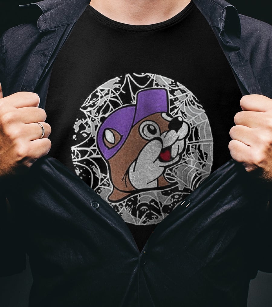 Buc Ee's Halloween Purple Hat T-Shirt