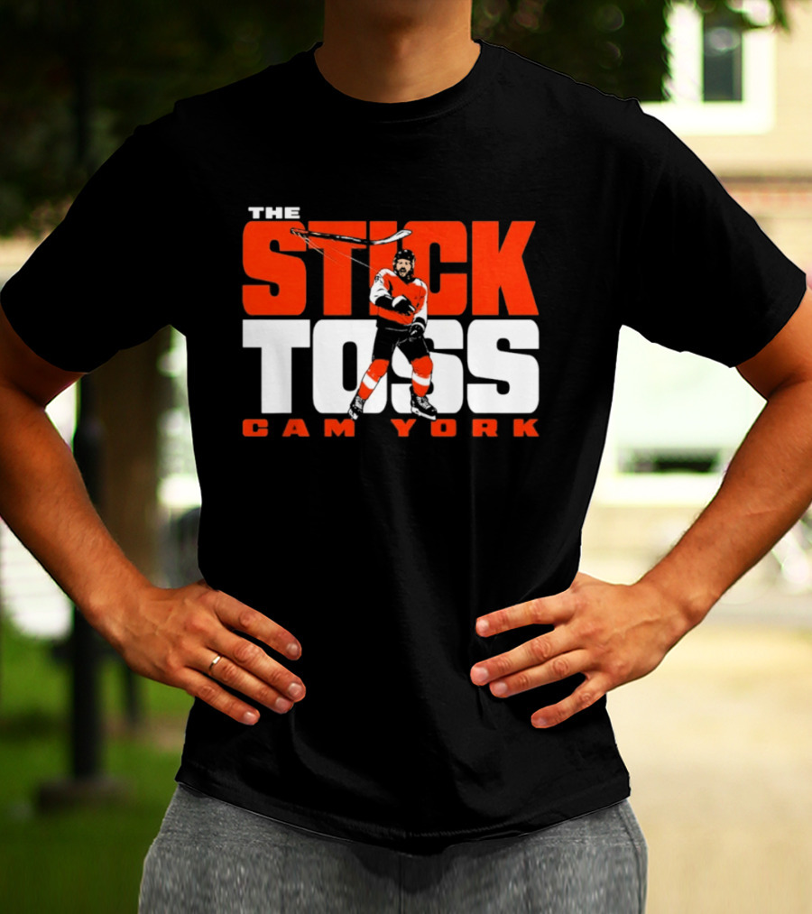 Cam York The Stick Toss Philadelphia Flyers Hockey NHL 2026 T-Shirt