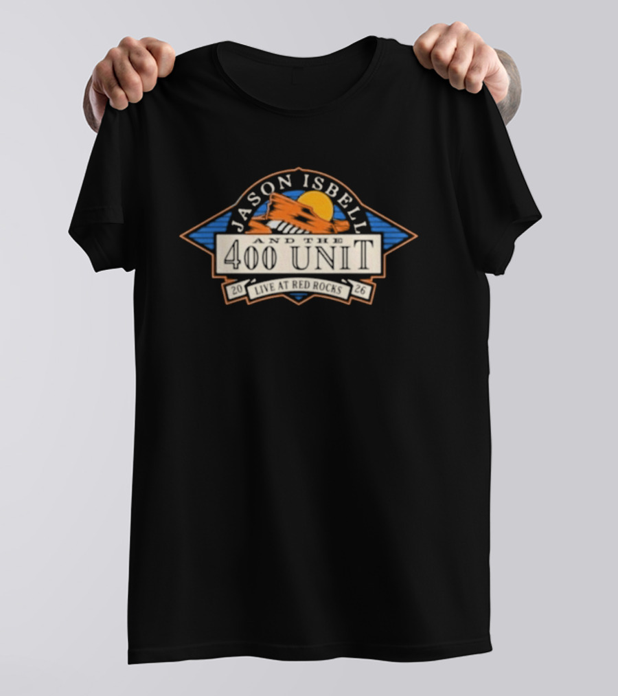 Jason Isbell 400 Unit Red Rocks August 2026 Event T-Shirt