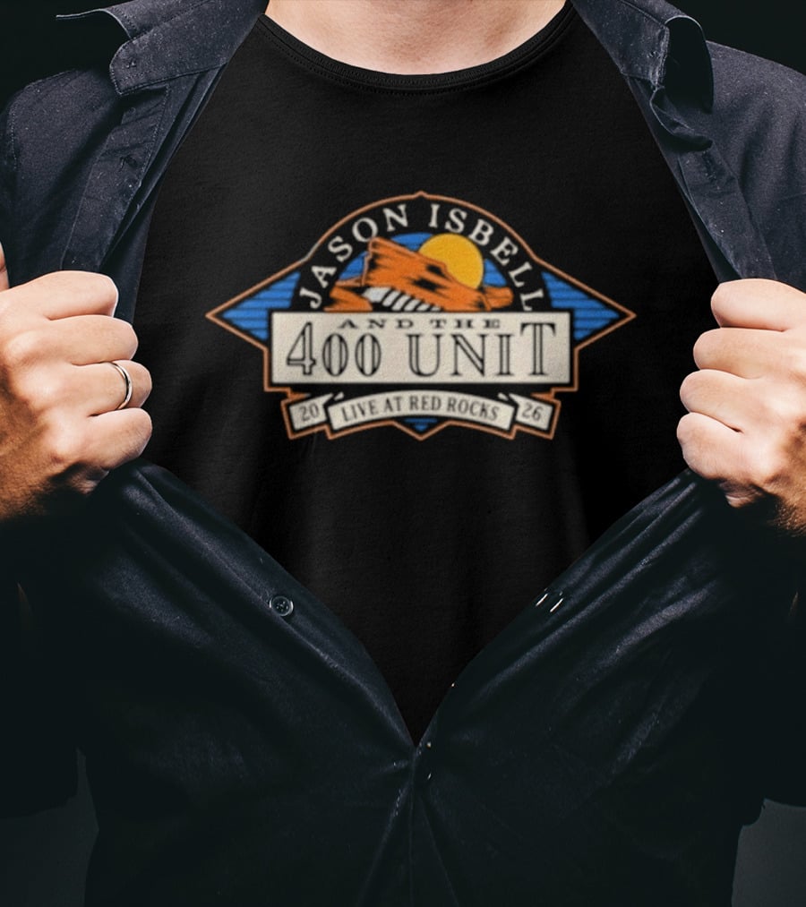 Jason Isbell 400 Unit Red Rocks August 2026 Event T-Shirt