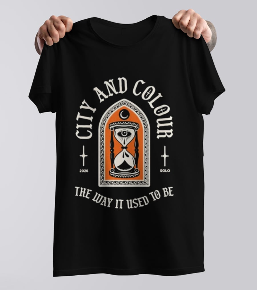 City And Colour Solo 2026 Tour The Way It Used To Be Hourglass Crescent Moon T-Shirt