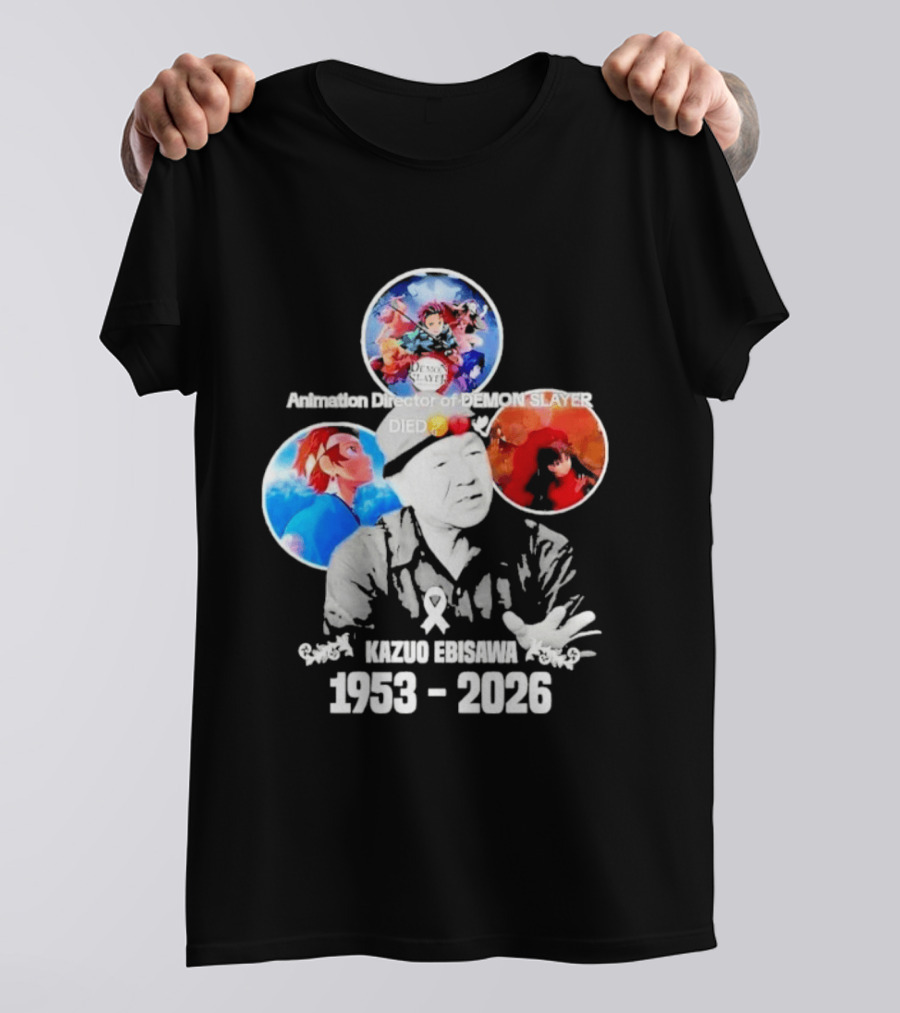 Kazuo Ebisawa 1953 2026 Animation Director Of Manga Slayer Died T-Shirt
