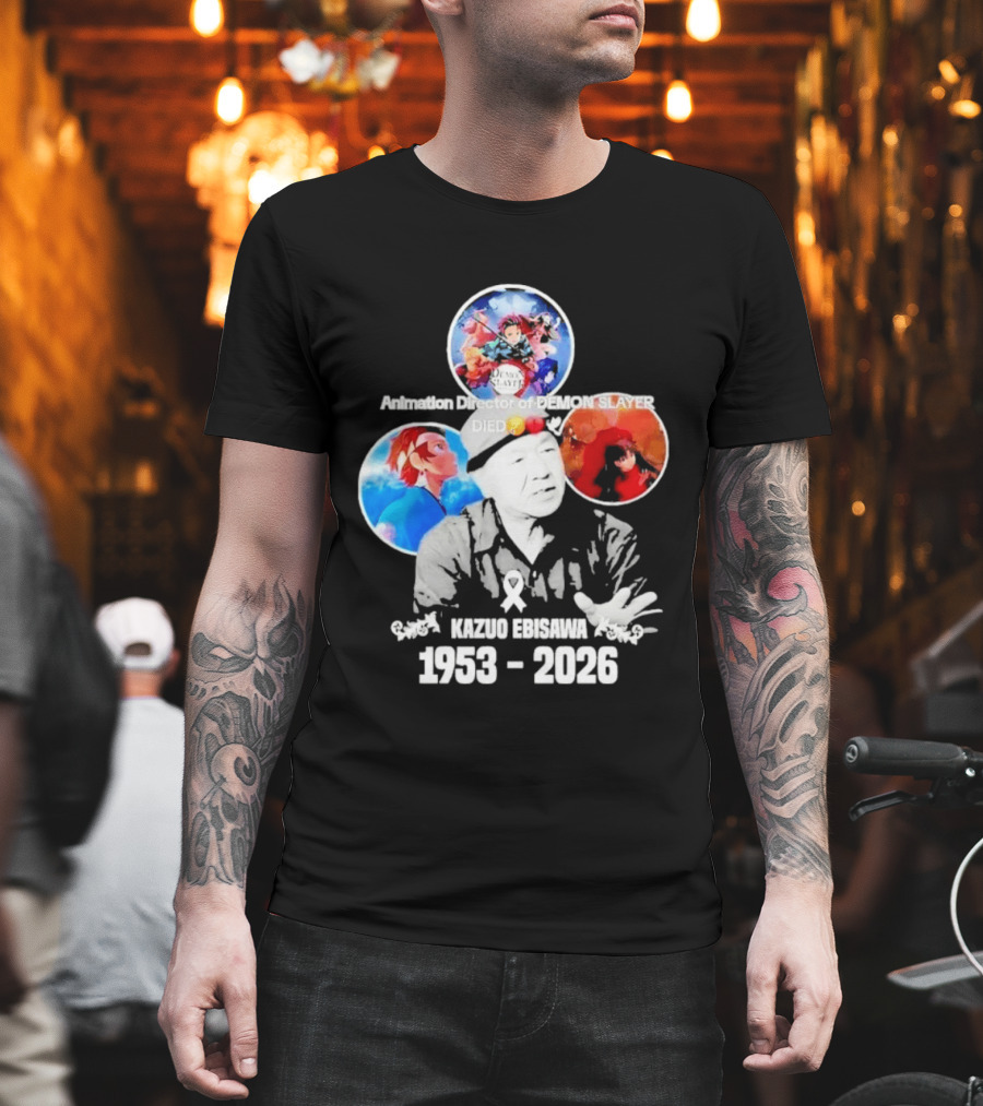 Kazuo Ebisawa 1953 2026 Animation Director Of Manga Slayer Died T-Shirt