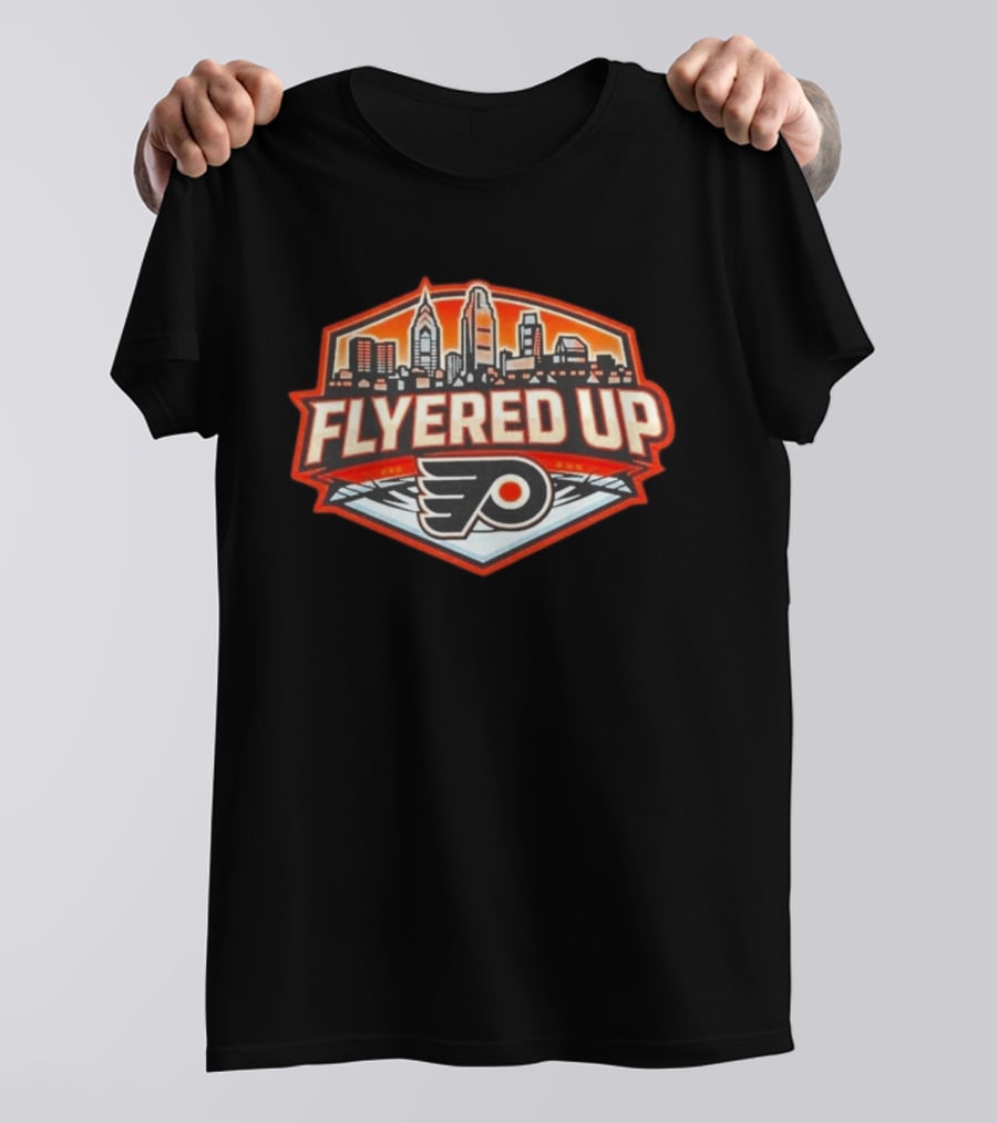 Flyered Up Philadelphia Flyers Skyline T-Shirt
