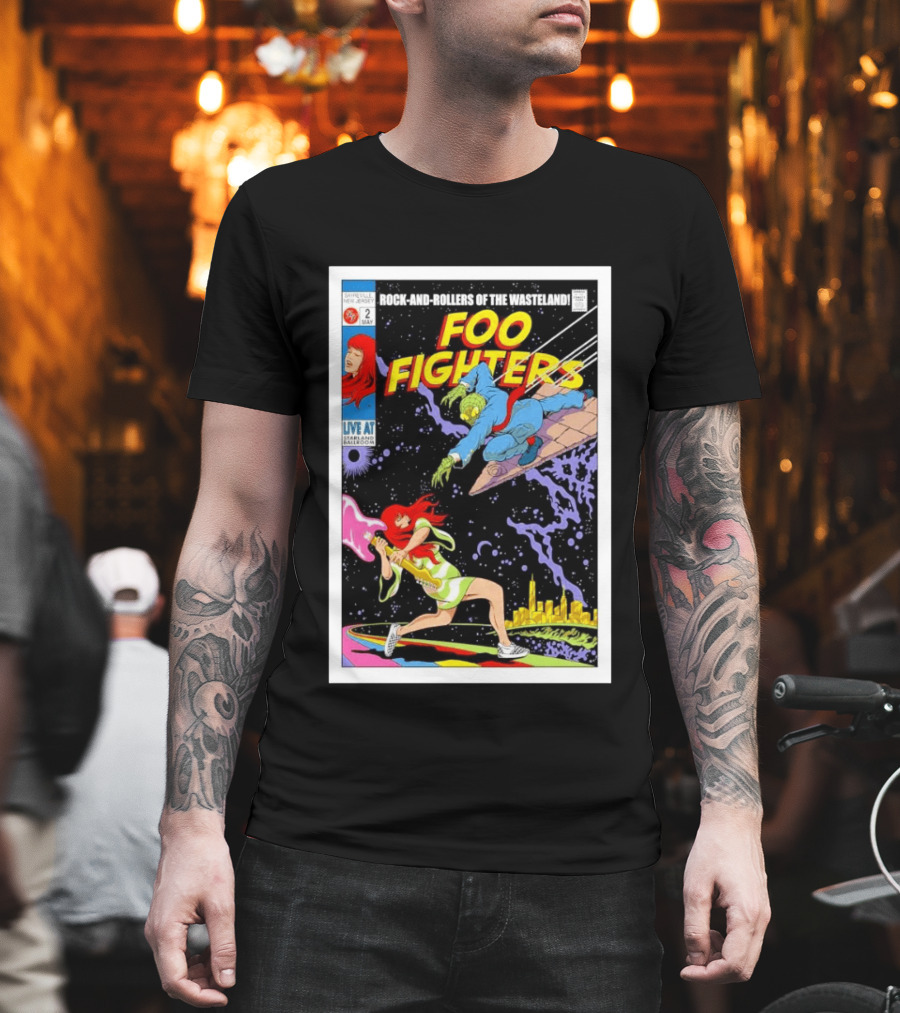 Foo Fighters Rock And Rollers Of The Wasteland Sayreville New Jersey Starland Ballroom May 2 2026 T-Shirt