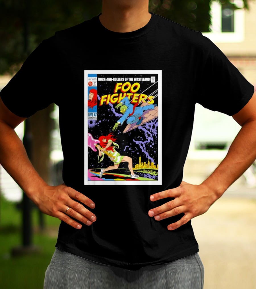 Foo Fighters Rock And Rollers Of The Wasteland Sayreville New Jersey Starland Ballroom May 2 2026 T-Shirt