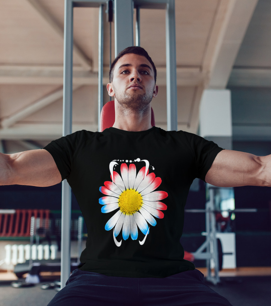 G Dragon Daisy Red Blue Petals T-Shirt