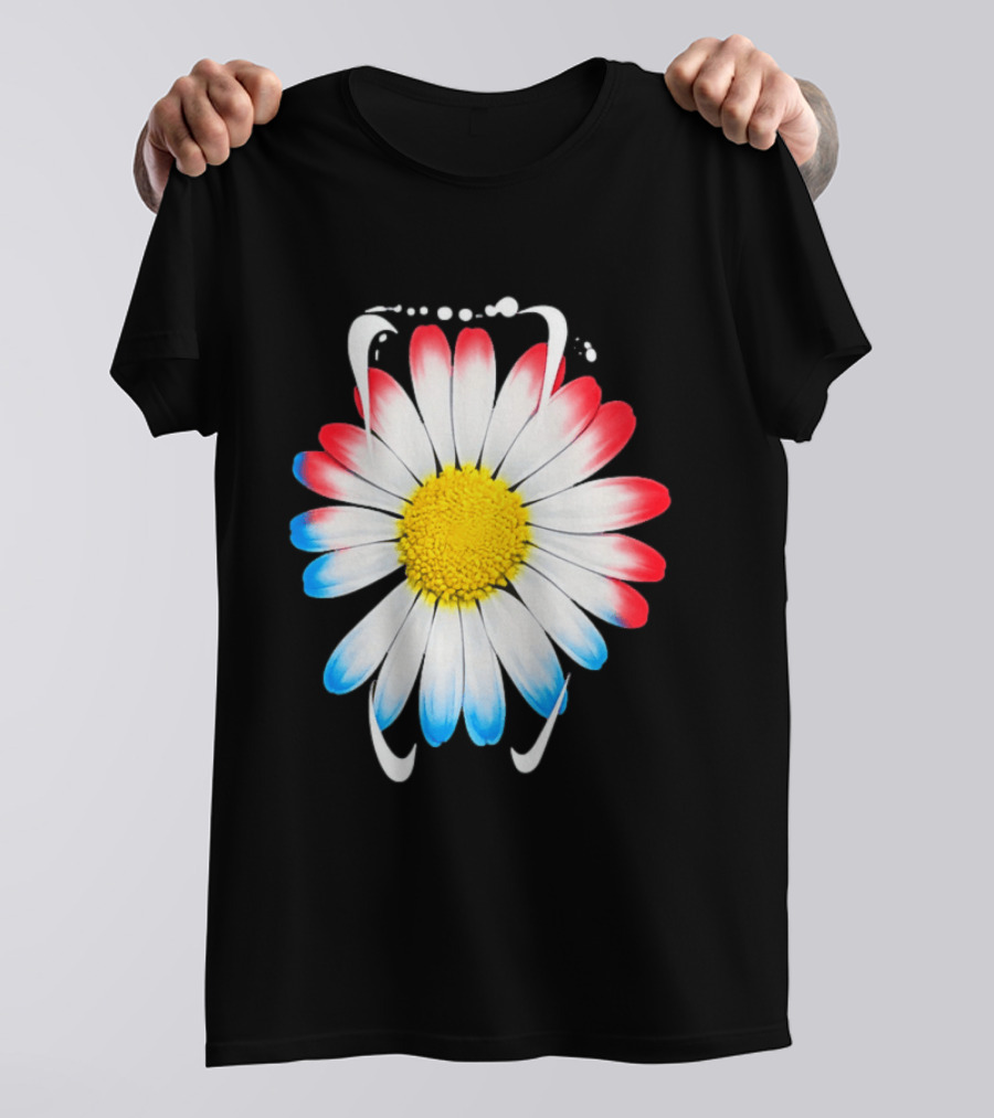 G Dragon Daisy Red Blue Petals T-Shirt