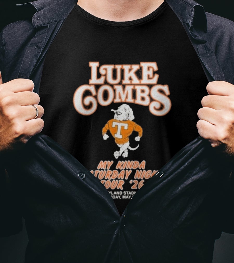 Luke Combs My Kinda Saturday Night Tour '26 Neyland Knoxville Tennessee May 02 T-Shirt