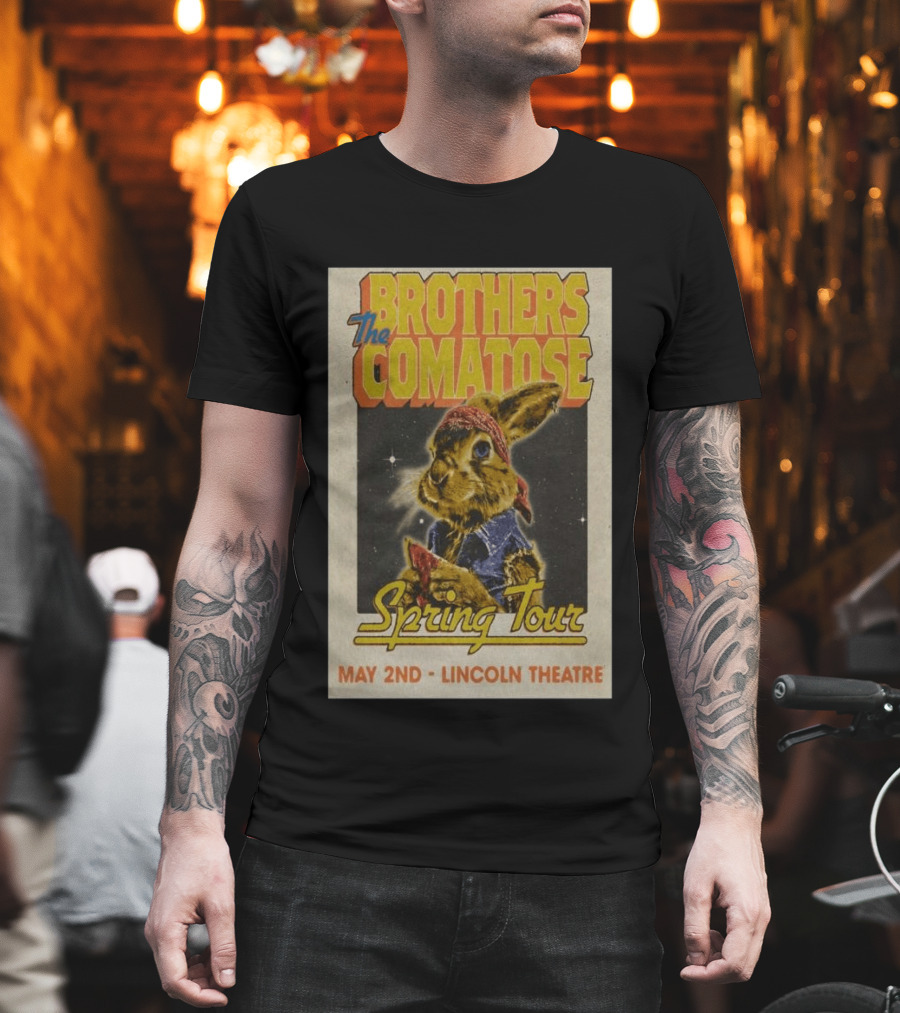 Brothers Comatose Spring Tour May 2nd Lincoln Theatre Rabbit Bandana T-Shirt