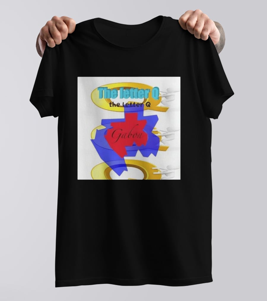 The Letter Q Gabon Map Stylish Multilayered T-Shirt